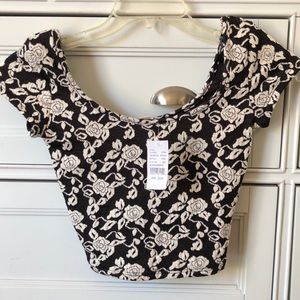 Floral crop top